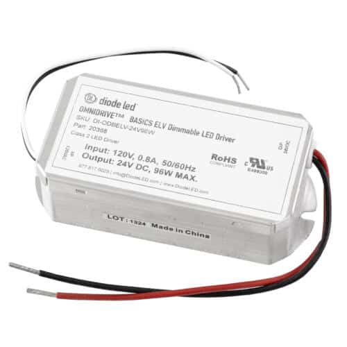 diodeLED Lo-Pro Junction Box with OmniDrive Basics ELV Driver Combo 24V 96W with JBOX