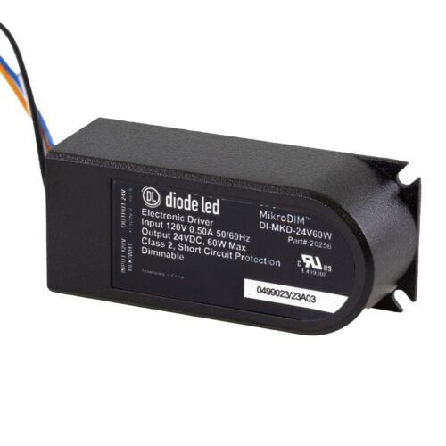 LO-PRO Junction Box with MikroDIM Driver Combo - 24V 60W, with JBOX