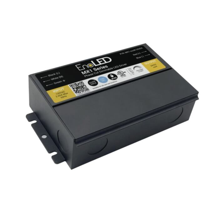 MX1 24VDC 200W Single Output Dimmable J-Box LED Driver by EnoLED