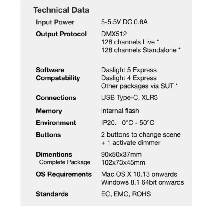 Daslight DVC FUN Virtual Controller Lighting Interface - SIRS-E