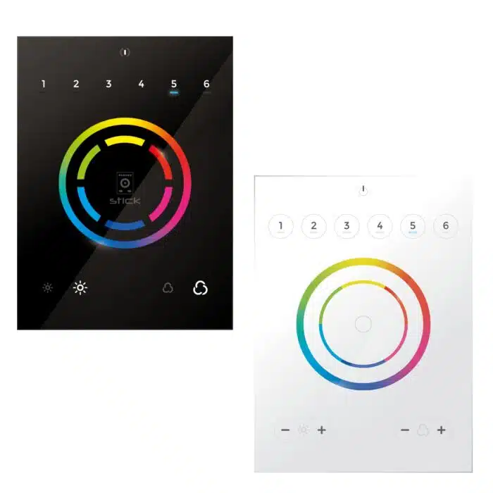 Nicolaudie STICK-CW4 Wall Mount LED Lighting Controller, 36 Scenes, 1 Zone, 1024 DMX Channels