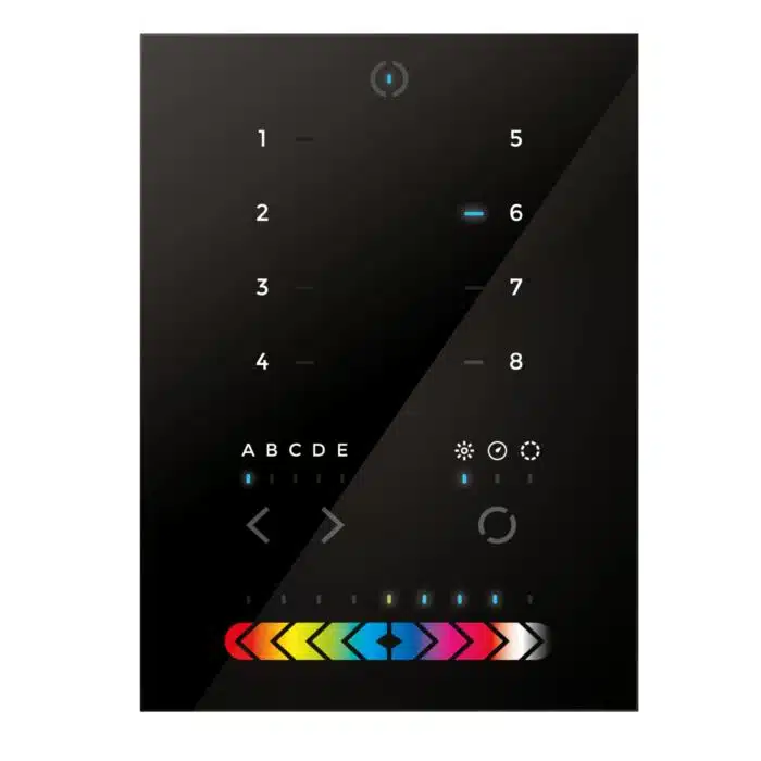 Nicolaudie STICK-KE2 Wall Mount LED Lighting Controller, 200 Scenes, 5 Zones, 1024 DMX Channels