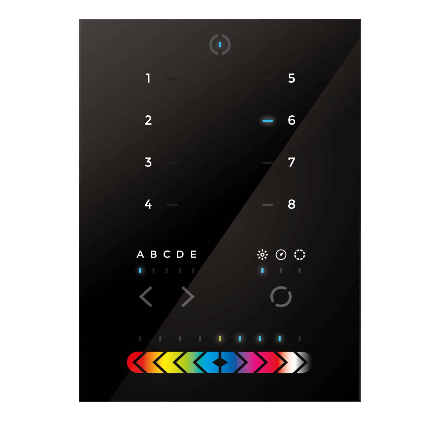 Nicolaudie STICK-KE2 Wall Mount LED Lighting Controller, 200 Scenes, 5 Zones, 1024 DMX Channels