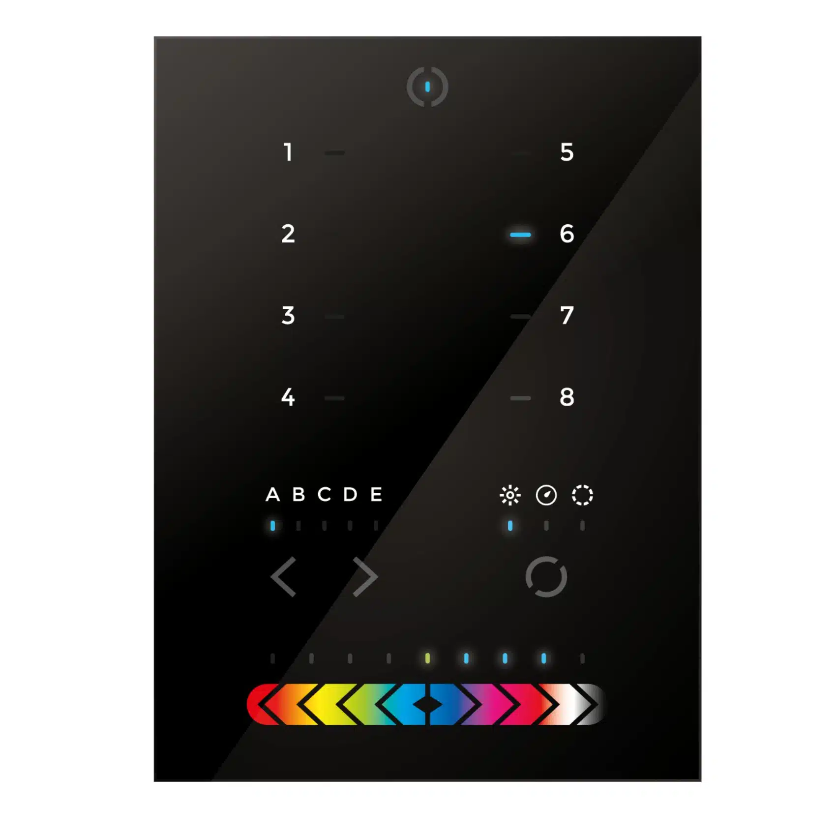 Nicolaudie STICK-KE2 Wall Mount LED Lighting Controller, 200 Scenes, 5 Zones, 1024 DMX Channels