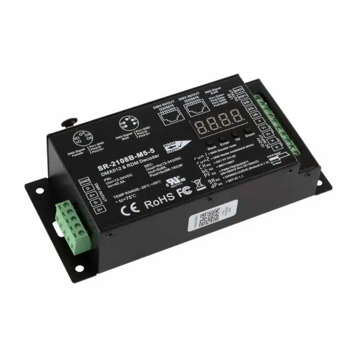 SIRS-E 5-Channel DMX RDM Decoder RGB/RGB (Open Box)